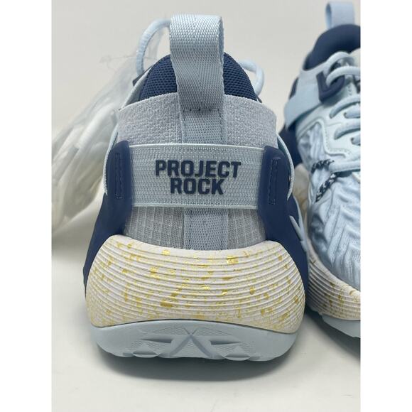 Under Armour Shoes Project Rock Cross Training Blue 3026535-400 Womens Size 7.5 - Picture 11 of 12